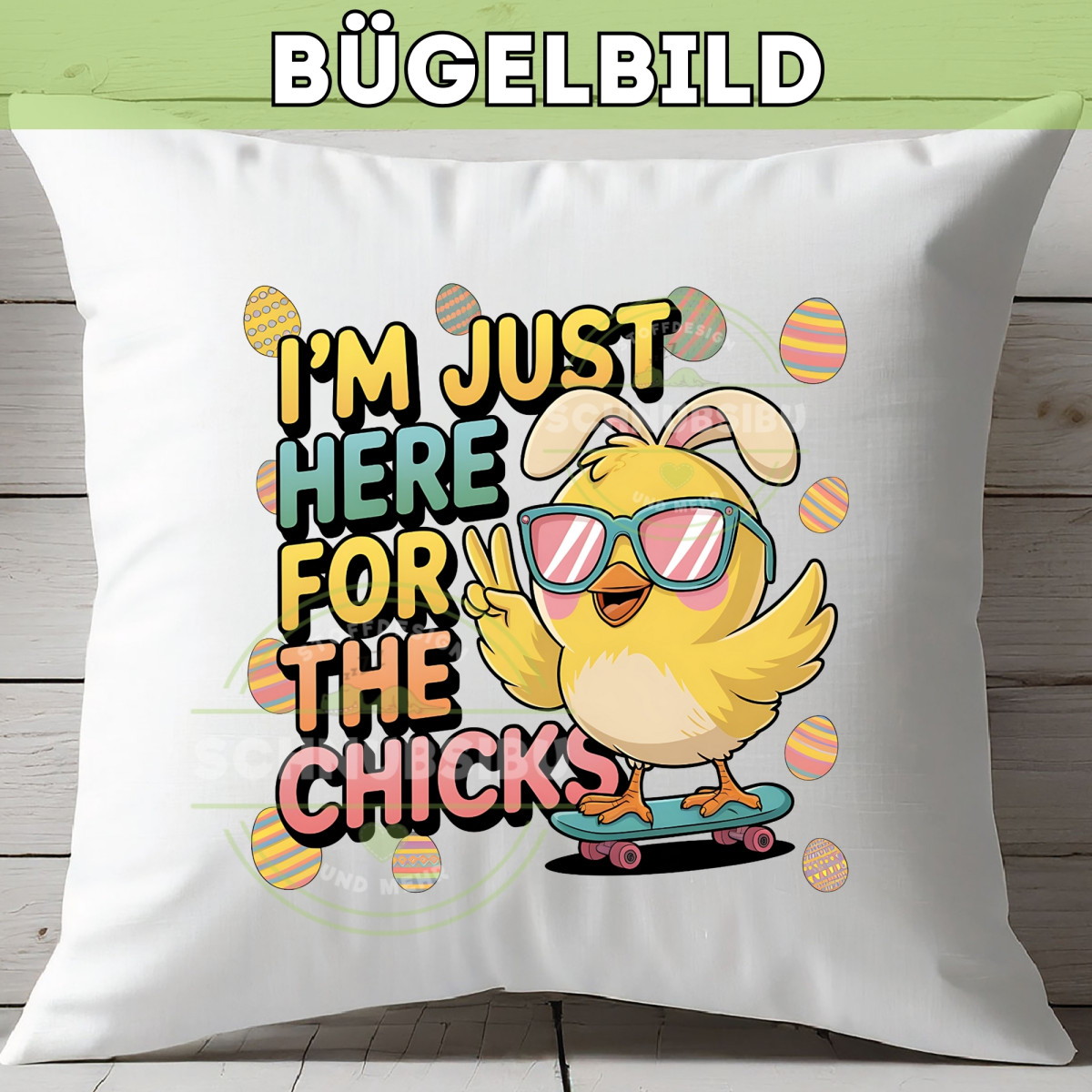 Bügelbild For the chickens